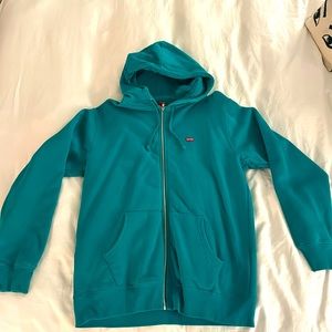 Supreme Zip-Up Green Hoodie XL